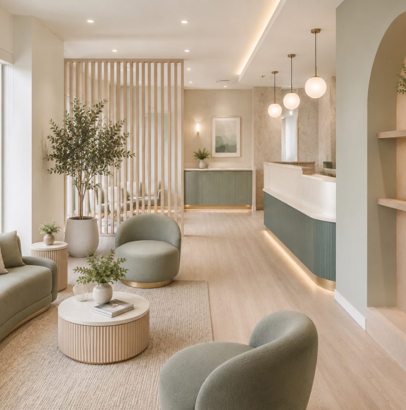 Dental practice waiting area, Guernsey