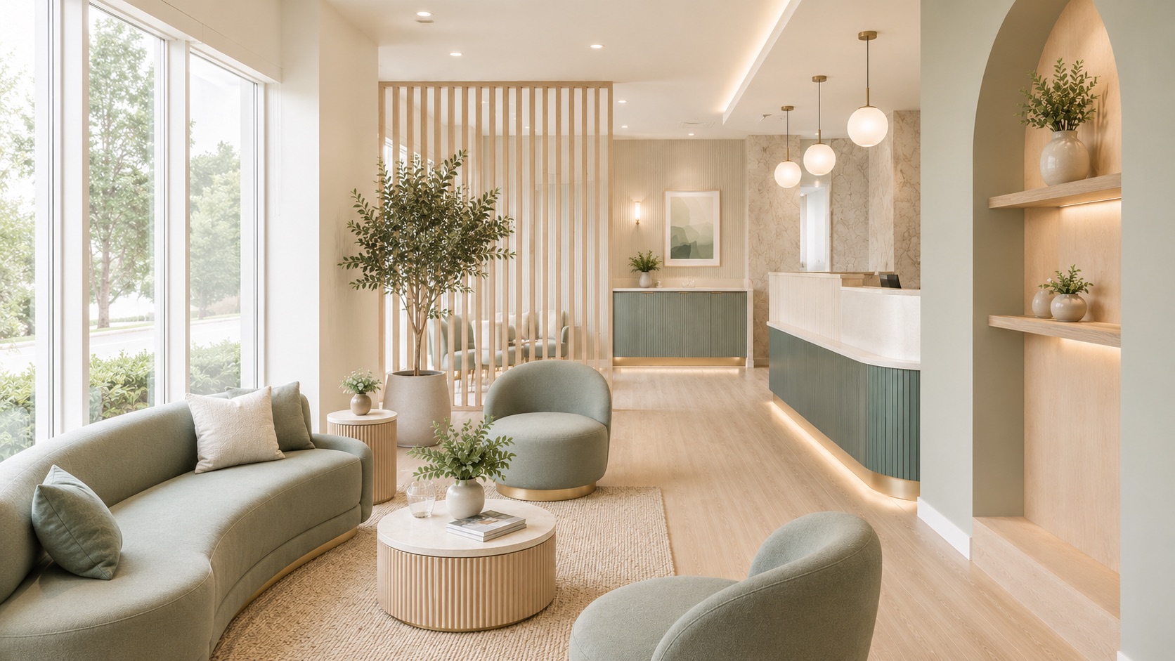 Dental practice waiting area, Guernsey