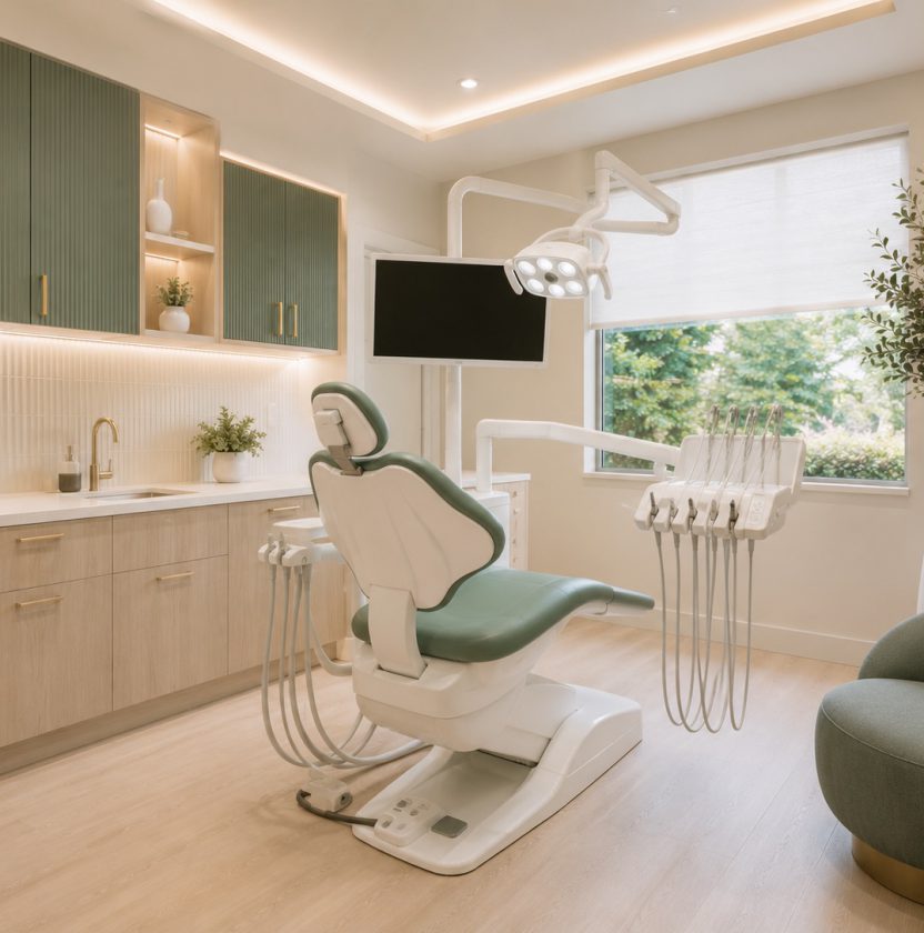 Modern dental treatment room, Guernsey