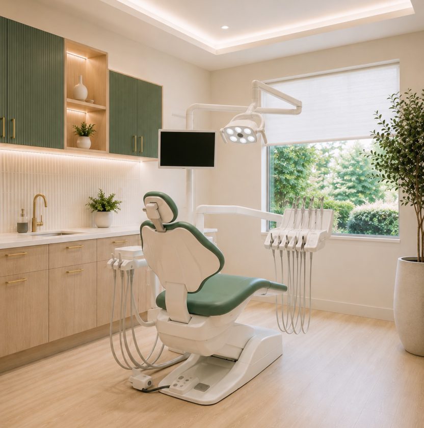 Modern dental treatment room, Guernsey