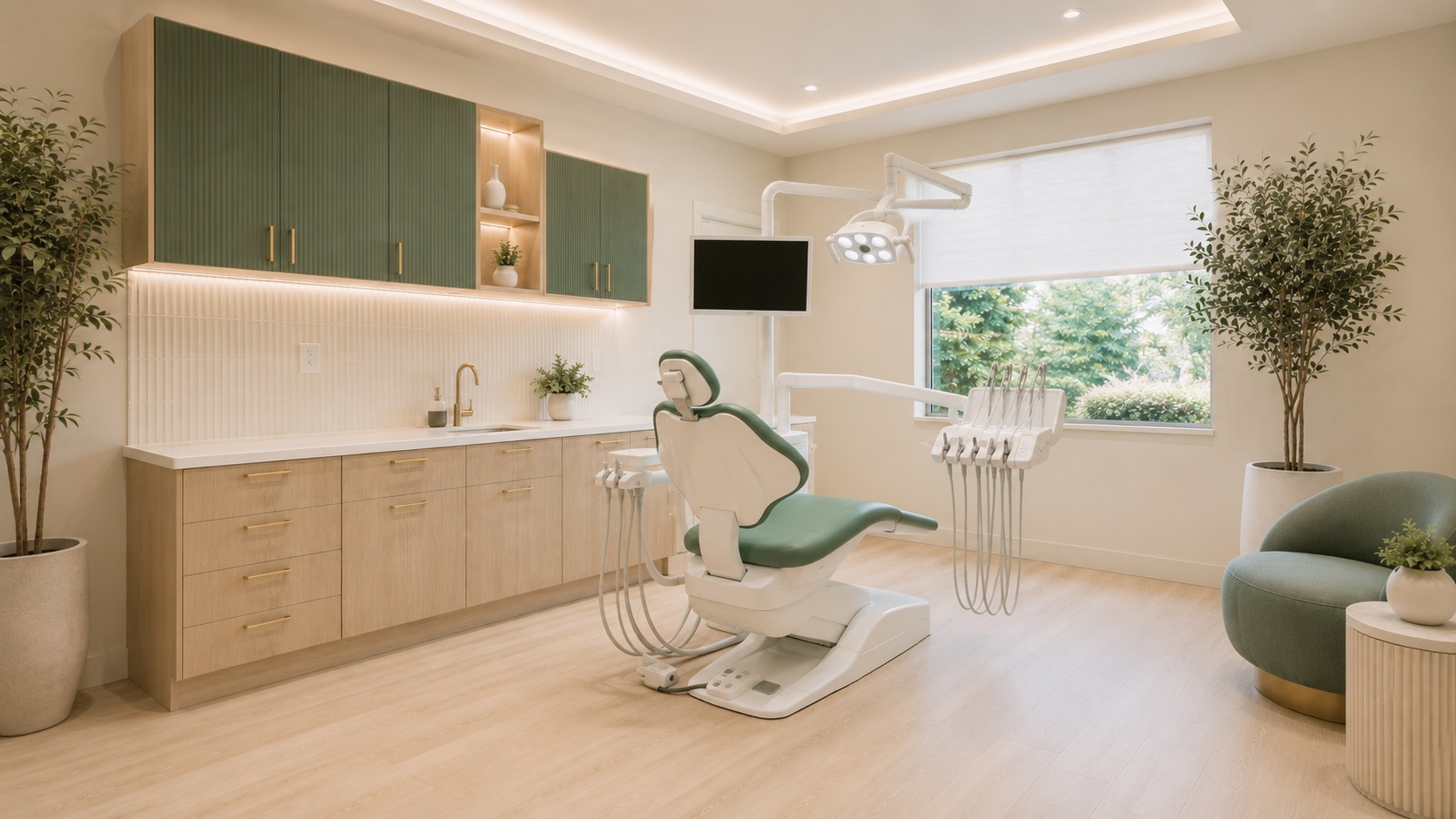 Modern dental treatment room, Guernsey